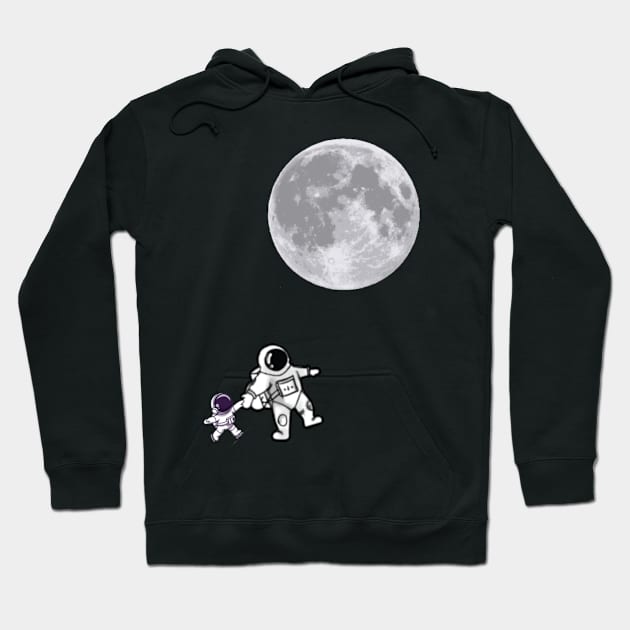 To The Moon Hoodie by TheVDesigns